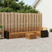 Seksjonssofa Sett 7 pcs Naturlig Solid akasietre
