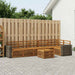 Seksjonssofa Sett 7 pcs Naturlig Solid akasietre