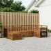 Seksjonssofa Sett 5 pcs Naturlig Solid akasietre
