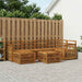 Seksjonssofa Sett 6 pcs Naturlig Solid akasietre