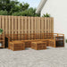 Utendørs sofa-sett 7 pcs Naturlig Solid akasietre