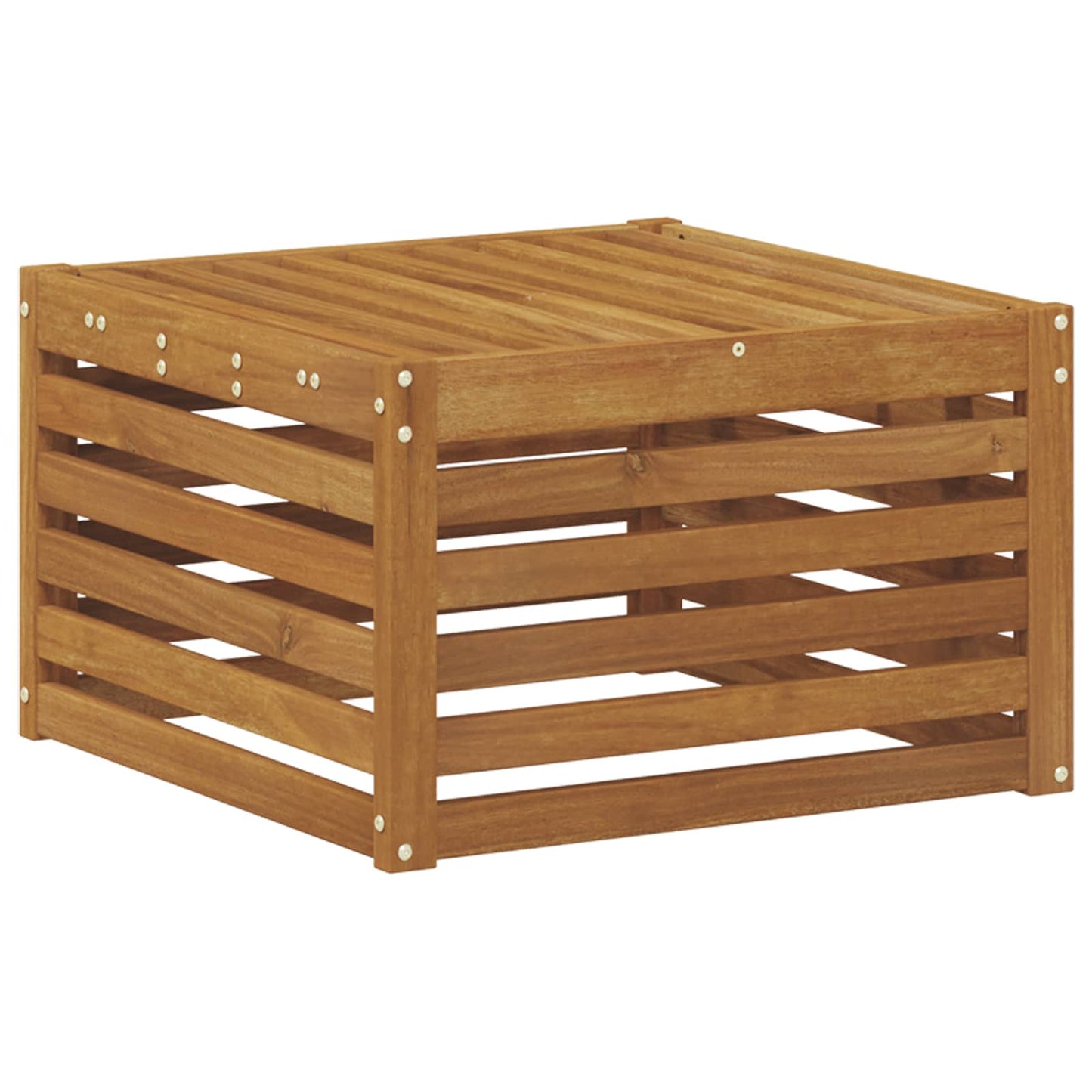 Utendørs sofa-sett 7 pcs Naturlig Solid akasietre