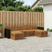 Sofasett 6 pcs Naturlig Solid akasietre