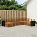 Utendørs sofa-sett 8 pcs Naturlig Solid akasietre
