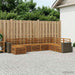 Utendørs sofa-sett 8 pcs Naturlig Solid akasietre