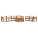 Utendørs sofa-sett 7 pcs Naturlig Solid akasietre