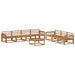 Utendørs sofa-sett 8 pcs Naturlig Solid akasietre