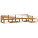 Utendørs sofa-sett 5 pcs Naturlig Solid akasietre