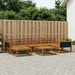 Utendørs sofa-sett 7 pcs Naturlig Solid akasietre