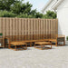 Utendørs sofa-sett 8 pcs Naturlig Solid akasietre