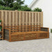 Utendørs sofa-sett 3 pcs Naturlig Solid akasietre