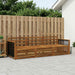 Utendørs sofa-sett 3 pcs Naturlig Solid akasietre