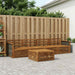 Utendørs sofa-sett 5 pcs Naturlig Solid akasietre