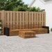 Utendørs sofa-sett 5 pcs Naturlig Solid akasietre