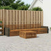 Utendørs sofa-sett 5 pcs Naturlig Solid akasietre