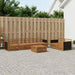 Utendørs sofa-sett 7 pcs Naturlig Solid akasietre