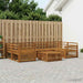 Utendørs sofa-sett 7 pcs Naturlig Solid akasietre
