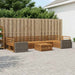 Utendørs sofa-sett 8 stk. Naturlig Solid akasietre