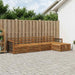 Utendørs sofa-sett 5 pcs Naturlig Solid akasietre