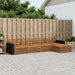 Utendørs sofa-sett 5 pcs Naturlig Solid akasietre