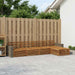 Utendørs sofa-sett 5 pcs Naturlig Solid akasietre