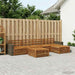 Utendørs sofa-sett 6 pcs Naturlig 79 x 79 x 37 cm