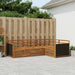 Utendørs sofa-sett 4 pcs Naturlig 247,5 x 168,5 x 73 cm
