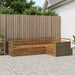 Utendørs sofa-sett 4 pcs Naturlig Solid akasietre