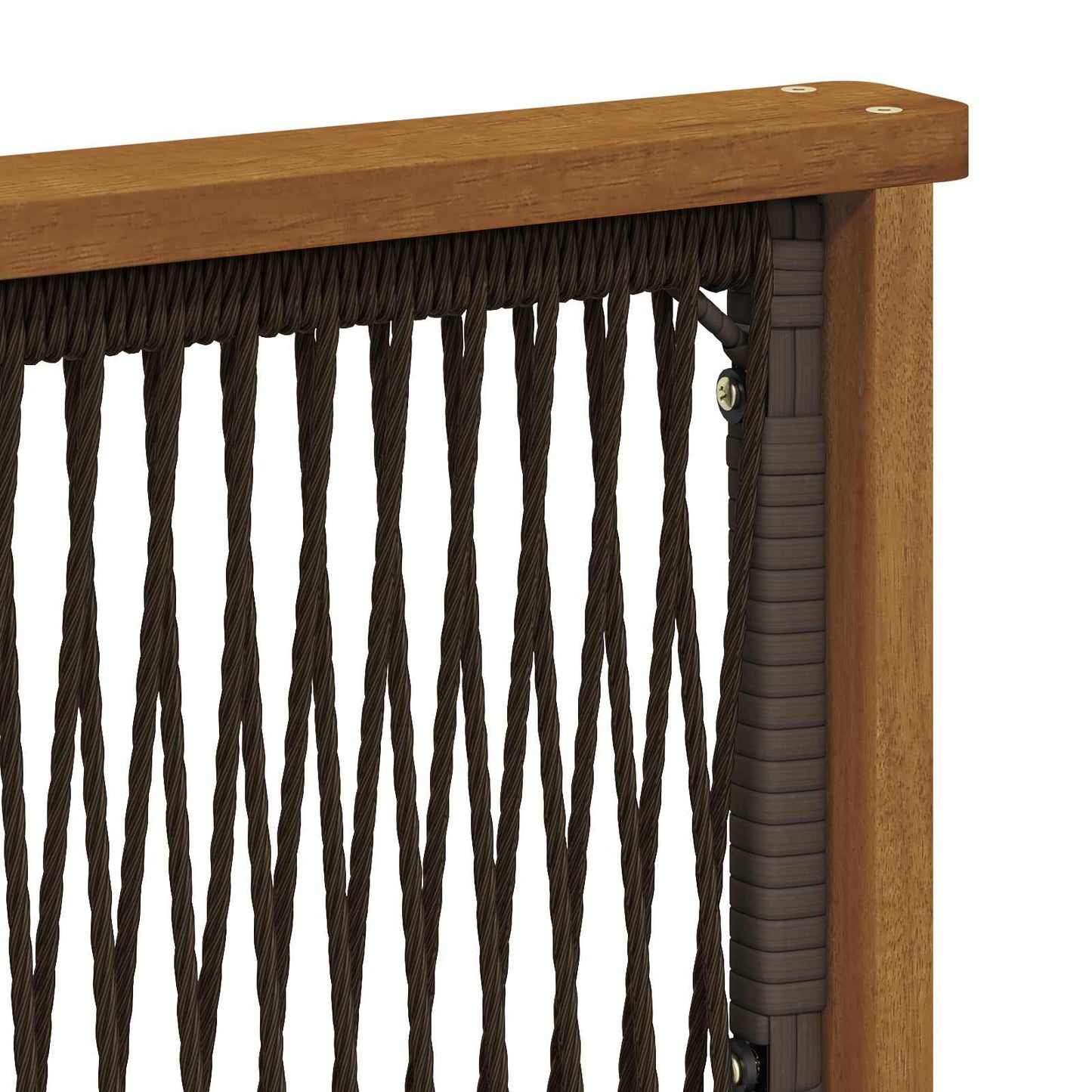 Utendørs sofa-sett 4 pcs Naturlig Solid akasietre