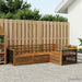 Utendørs sofa-sett 4 pcs Naturlig Solid akasietre