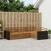 Utendørs sofa-sett 4 pcs Naturlig 255,5 x 176,5 x 73 cm
