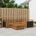 Utendørs sofa-sett 5 pcs Naturlig 79 x 79 x 37 cm
