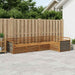 Utendørs sofa-sett 5 pcs Naturlig Solid akasietre