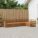 Utendørs sofa-sett 5 pcs Naturlig Solid akasietre