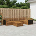 Utendørs sofa-sett 6 pcs Naturlig 79 x 79 x 37 cm