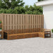 Utendørs sofa-sett 6 pcs Naturlig Solid akasietre