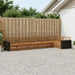 Utendørs sofa-sett 6 pcs Naturlig 402 x 172,5 x 73 cm
