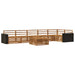 Utendørs sofa-sett 7 pcs Naturlig 79 x 79 x 37 cm