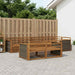 Utendørs sofa-sett 7 pcs Naturlig