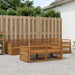 Utendørs sofa-sett 7 pcs Naturlig