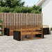 Utendørs sofa-sett 7 pcs Naturlig