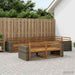 Utendørs sofa-sett 7 pcs Naturlig