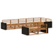 Utendørs sofa-sett 8 pcs Naturlig