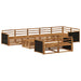 Utendørs sofa-sett 9 pcs
