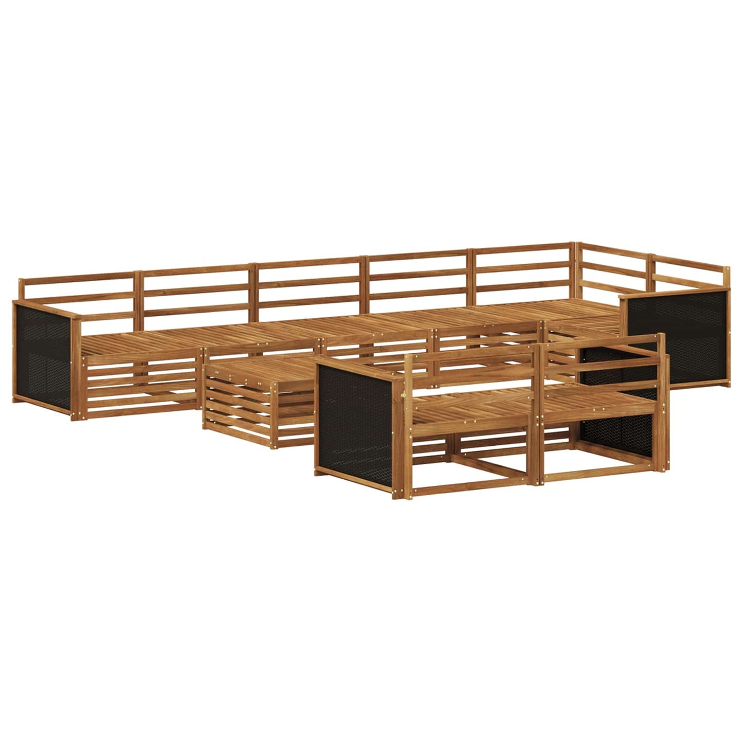 Utendørs sofa-sett 9 pcs