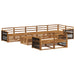 Utendørs sofa-sett 9 pcs
