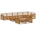 Utendørs sofa-sett 9 pcs