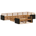 Utendørs sofa-sett 9 pcs