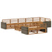 Utendørs sofa-sett 9 pcs