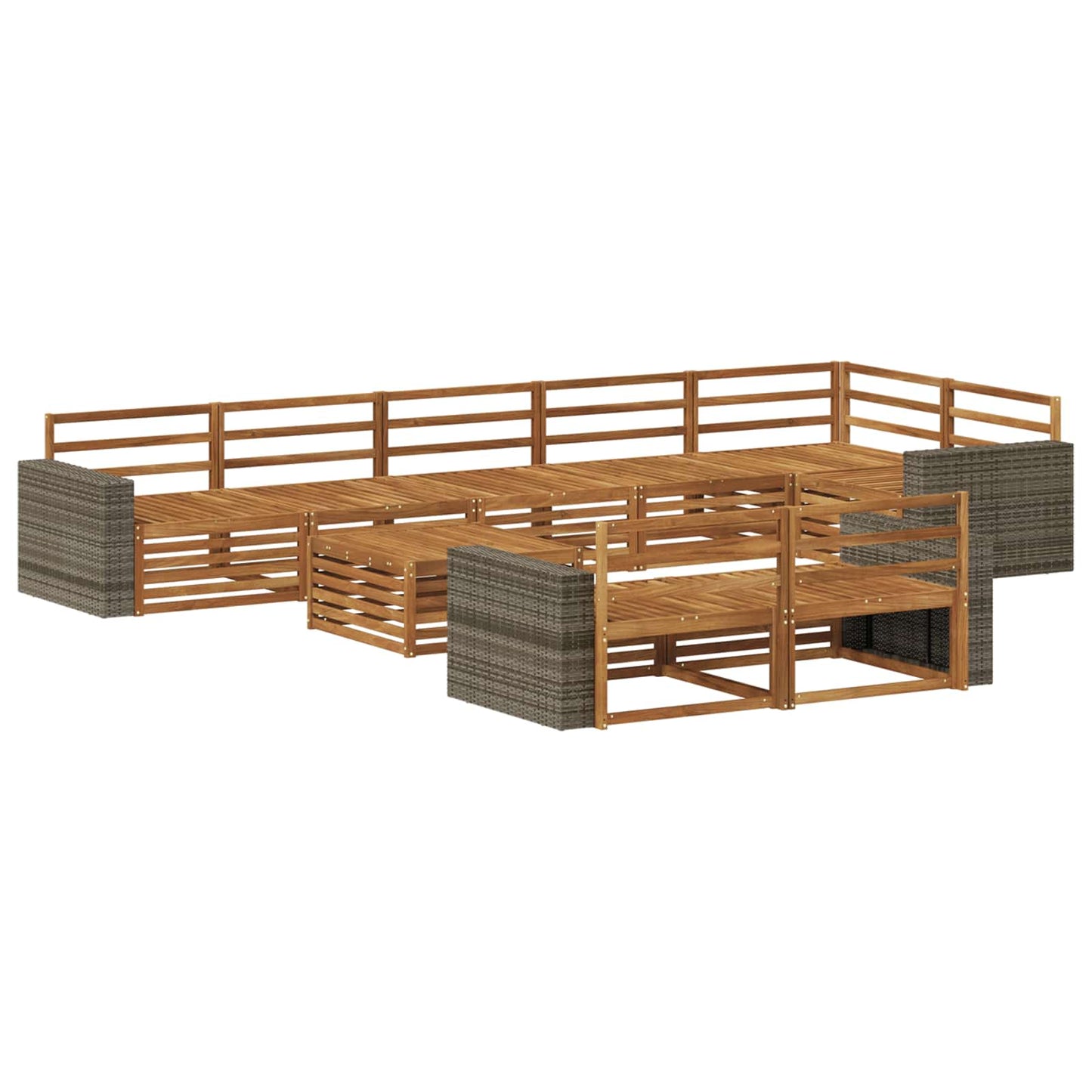 Utendørs sofa-sett 9 pcs